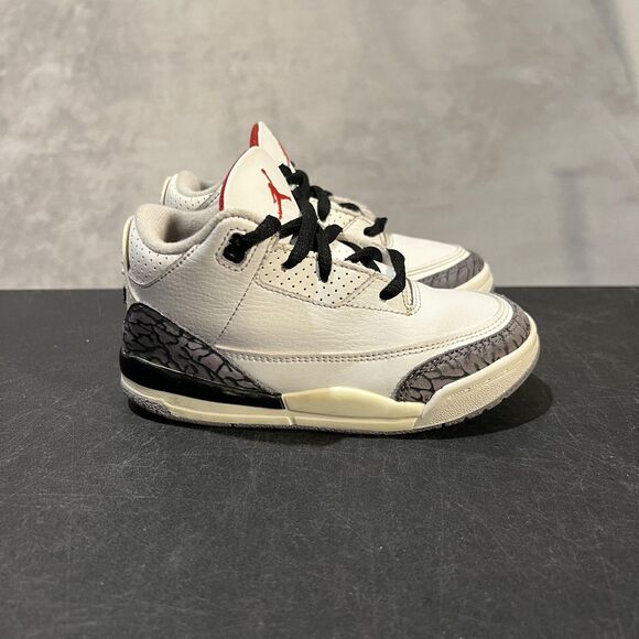 Nike Air Jordan 3 Retro Shoes Kids Size 10C White Cement Reimagined DM0968-100 - Picture 1 of 9
